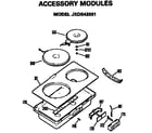 GE JP672B9K1 accessory modules diagram