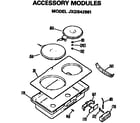 GE JP372B9K2 accessory modules diagram