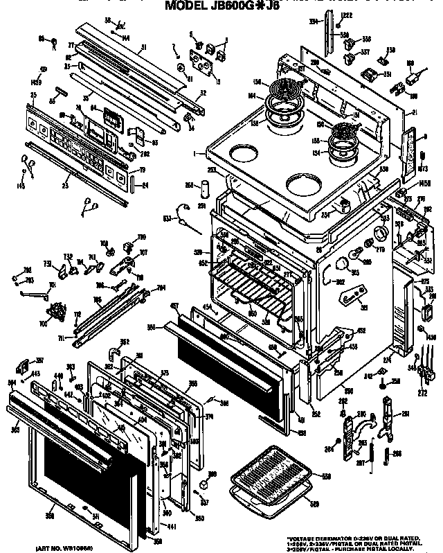 MAIN BODY/COOKTOP/CONTROLS