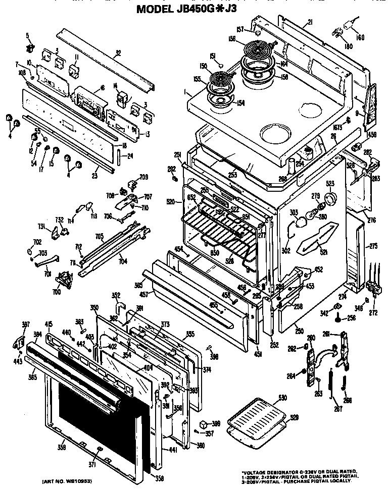 MAIN BODY/COOKTOP/CONTROLS