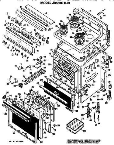 Main body/cooktop/controls