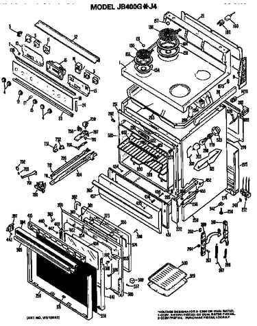 Main body/cooktop/controls