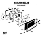 GE JGBS16GEJ1 door assembly diagram