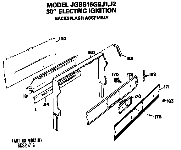 Backsplash assembly