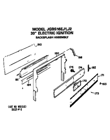 Backsplash assembly