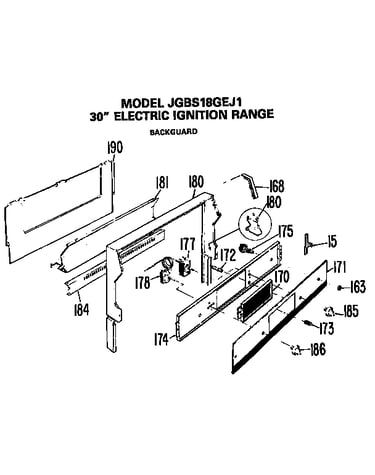 Backsplash assembly