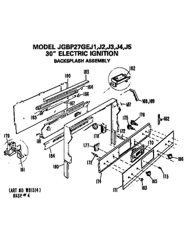 Backsplash assembly