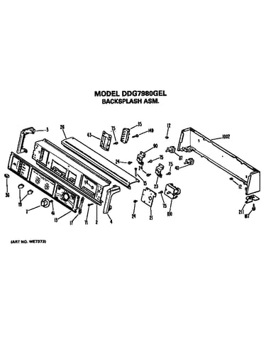 Backsplash for ddg7980gel