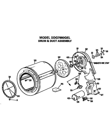 Drum and duct assembly