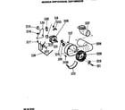 GE DDP1375GCM motor and blower diagram