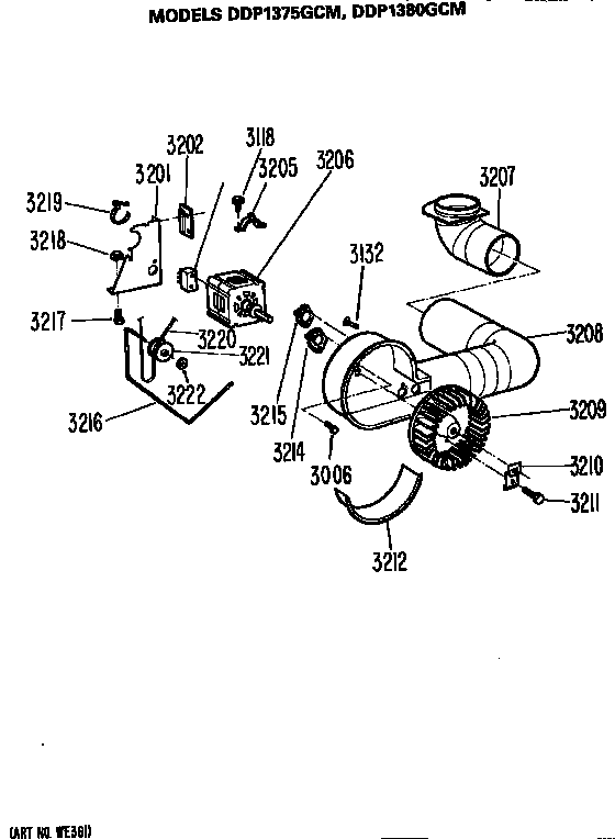 Motor and blower