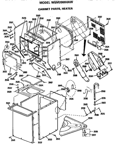 Cabinet and heater