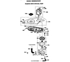 GE WSM2000HAW washer drive system and pump diagram