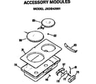 GE JP672B9K4 accessory modules diagram
