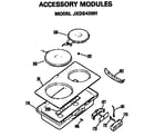 GE JP370B9K2 accessory modules diagram