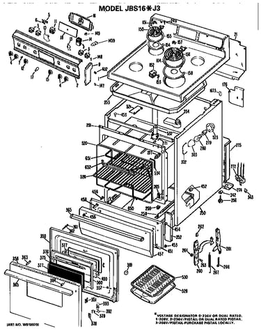 Main body/cooktop/controls