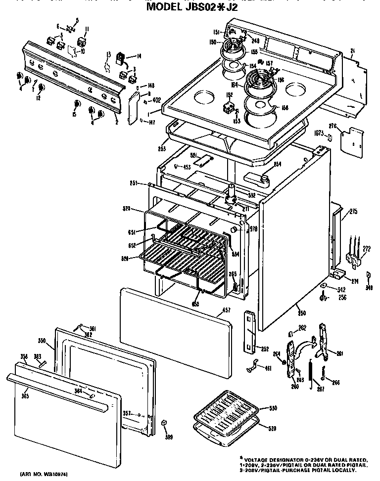 Main body/cooktop/controls
