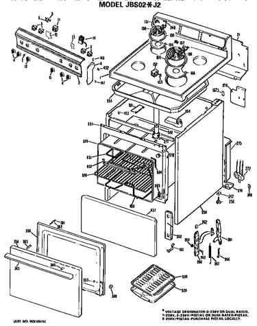 Main body/cooktop/controls
