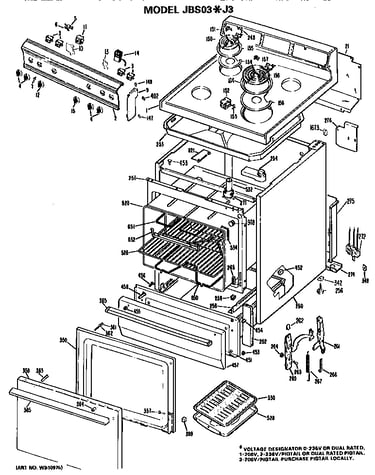 Main body/cooktop/controls