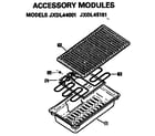 GE JP372B9K4 accessory modules diagram