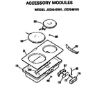 GE JP373B1K2 accessory modules diagram