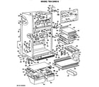 GE TBX22RKBR cabinet parts diagram