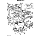 GE TBX21TKBR cabinet parts diagram