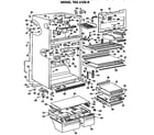 GE TBX21ZKBR cabinet parts diagram