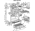 GE TBX21PKBR cabinet parts diagram