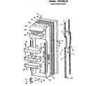 GE TFX27RJE fresh food door diagram