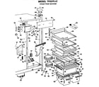 GE TFX27FJE fresh food section diagram
