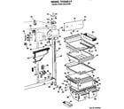 GE TFX24ZJF fresh food section diagram