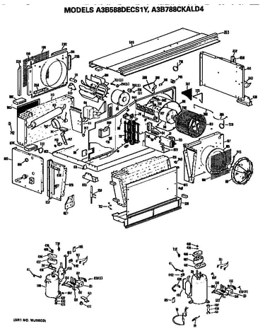 Replacement parts/comp. (a3b588decs1y, a3b788ckald4)