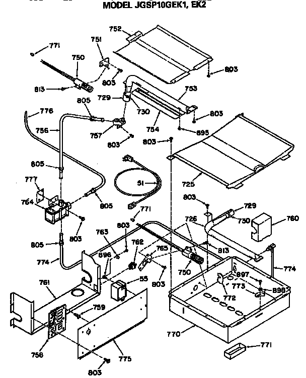 Igniter broil/oven