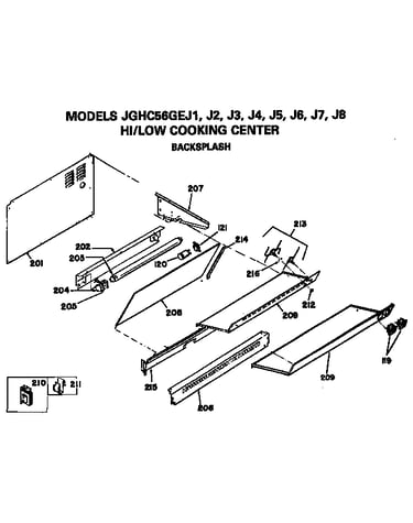 Backsplash assembly