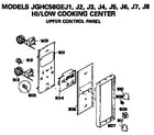 GE JGHC56GEJ3 upper control panel diagram