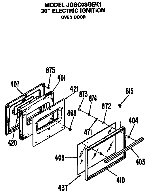 Oven door