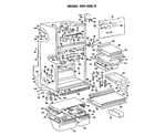 GE TBX25RLBL cabinet parts diagram