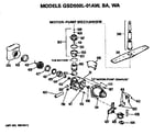 GE GSD500L01WA motor-pump diagram