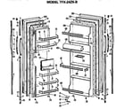 GE TFX24ZKB doors diagram