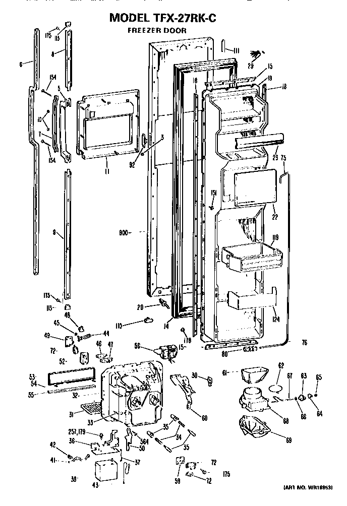 Freezer door