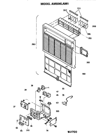 Grille assembly and controls