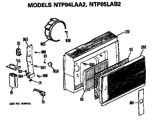 GRILLE ASSEMBLY AND CONTROLS