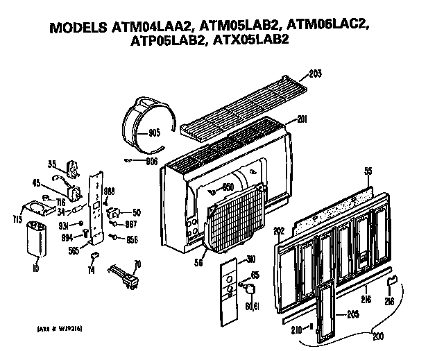 GRILLE ASSEMBLY AND CONTROLS