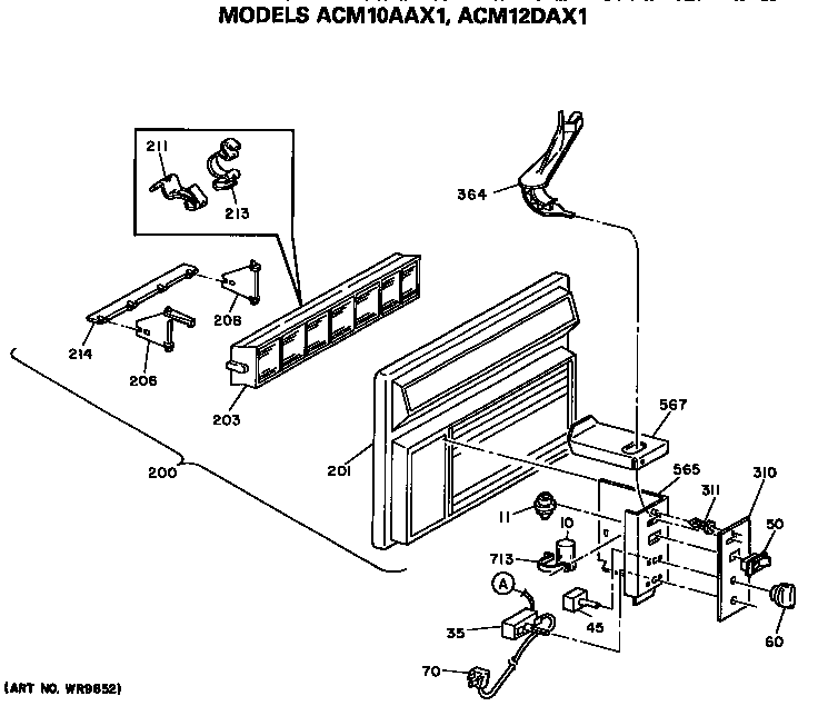 CONTROL BOX AND GRILLE ASSEMBLY