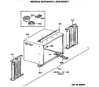 GE ACM10AAX1 installation kit-cabinet diagram