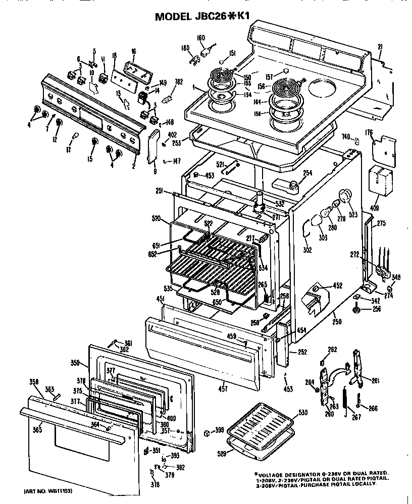 Main body/cooktop/controls