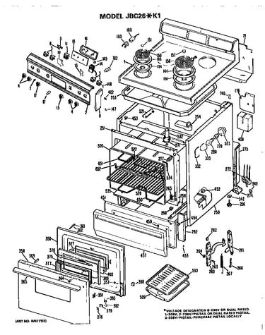 Main body/cooktop/controls