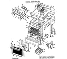 GE JBS16G*K2 main body/cooktop/controls diagram