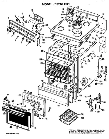 Main body/cooktop/controls